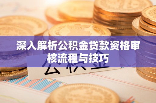 宣州深入解析公积金贷款资格审核流程与技巧