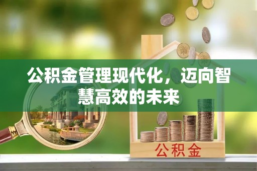 宣州公积金管理现代化，迈向智慧高效的未来
