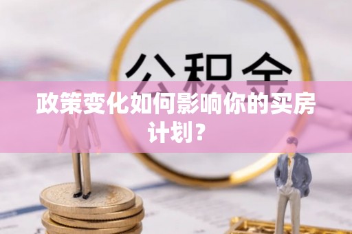 宣州政策变化如何影响你的买房计划？