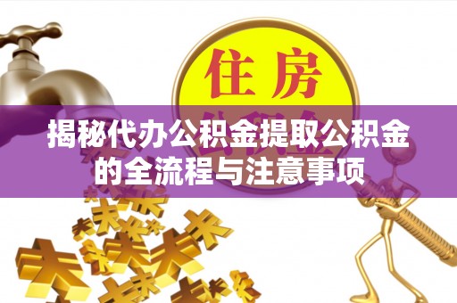 宣州揭秘代办公积金提取公积金的全流程与注意事项