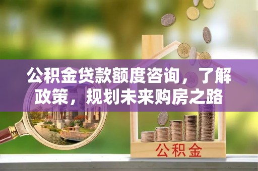 宣州公积金贷款额度咨询，了解政策，规划未来购房之路