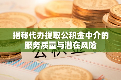宣州揭秘代办提取公积金中介的服务质量与潜在风险